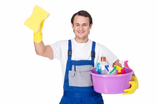Carpet cleaning process in a Balham flat with careful access and drying advice