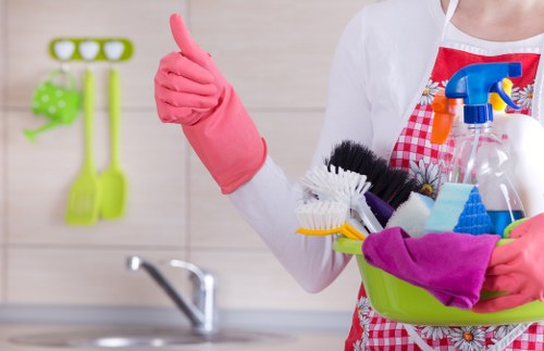 Cleaning delicate curtains in a Balham residential property