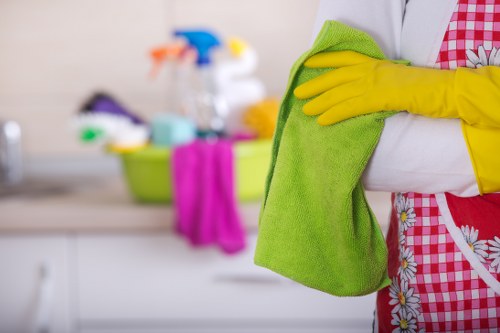 Local cleaner preparing a guest-ready flat near Balham station